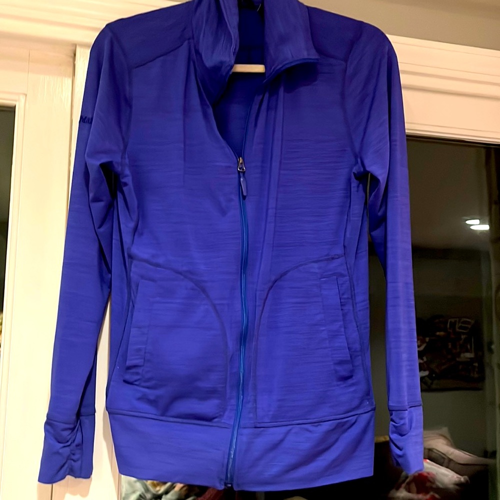 Marmot zip up running jacket, size M